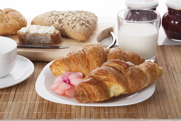 Well baked french croissants — Stock Photo, Image