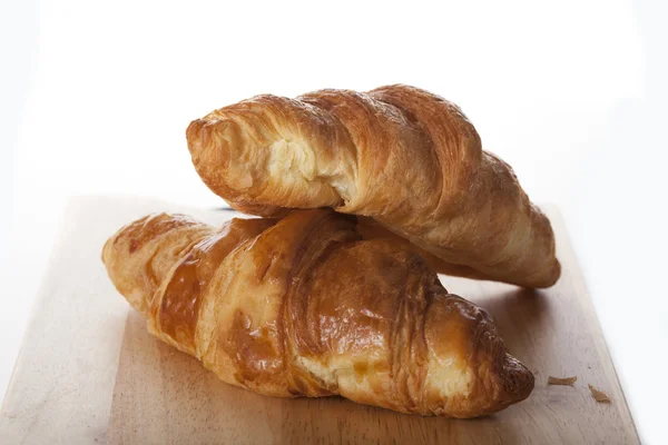 Two crispy croissants — Stock Photo, Image