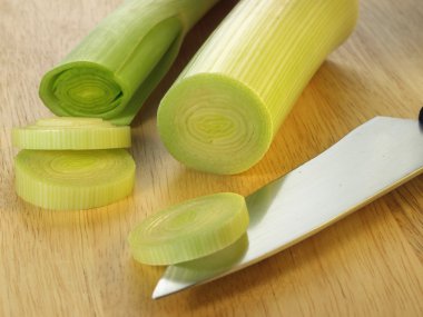 pırasa kesme tahtası