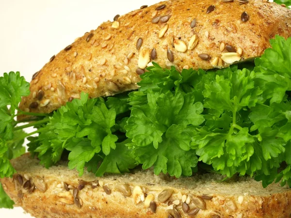 クローズ アップ食生活サンドイッチ — ストック写真
