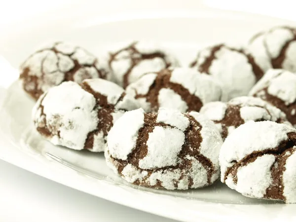 Biscoitos rachados, isolados — Fotografia de Stock