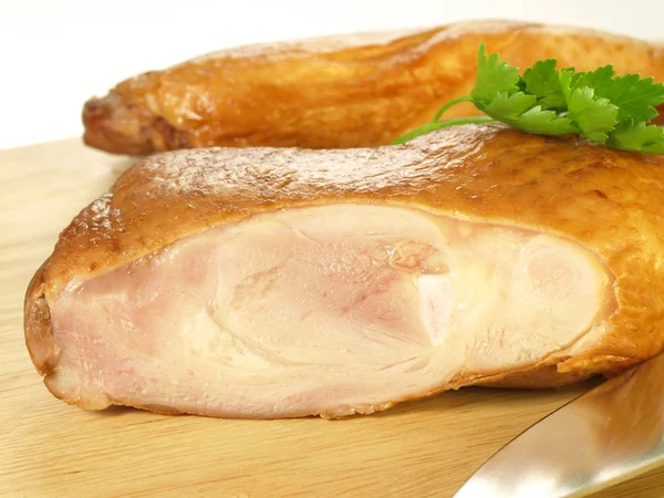 Frango assado, close-up — Fotografia de Stock