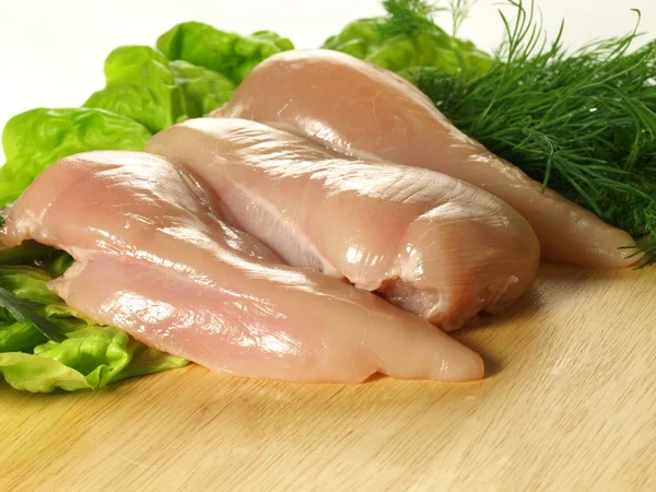 Petto di pollo crudo. — Foto Stock