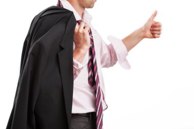 iş adamı işe gitmeye hazır