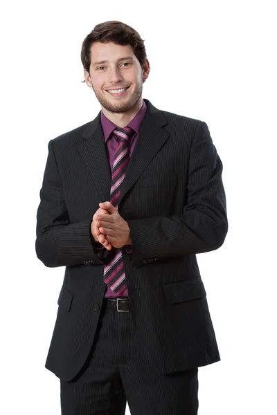 Businessman clapping — Stock Photo, Image