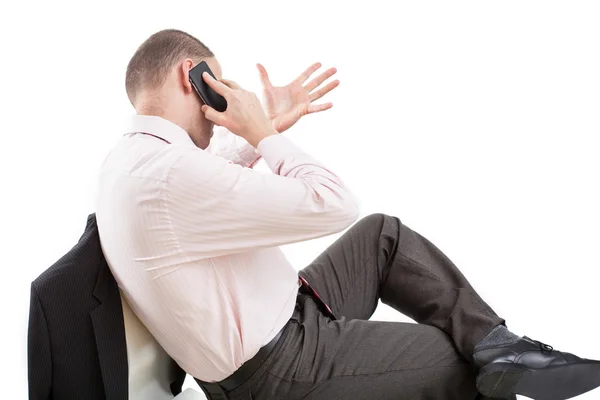 Zakelijke telefoongesprek — Stockfoto