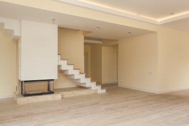 oturma odası yapım aşamasında