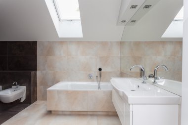 bej fayans banyo iç