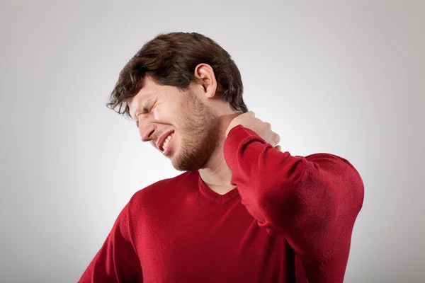 Neck pain — Stock Photo, Image