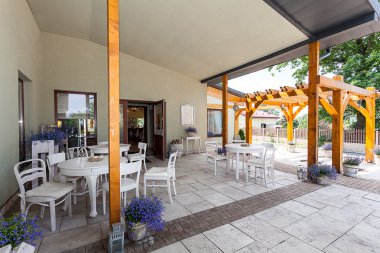 Mediterranean interior - veranda clipart