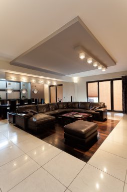 kahverengi deri koltuk