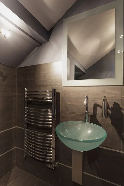 Accogliente bagno beige — Foto Stock