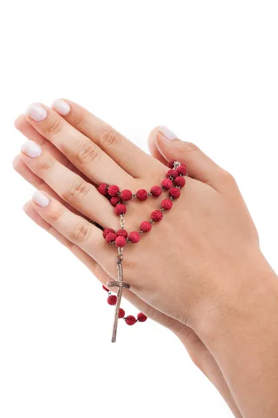 Red rosary — Stock Photo, Image