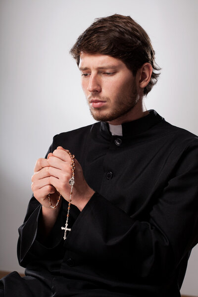 Cleric praying