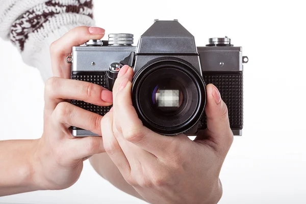 Zoom da câmera — Fotografia de Stock