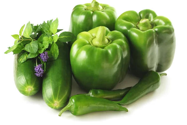Zielony mix warzyw — Zdjęcie stockowe
