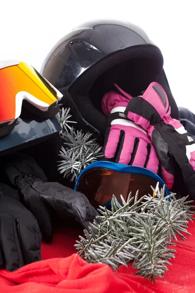 Hat, gloves and goggles — Stock Photo, Image