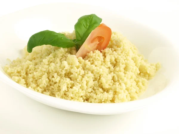 Couscous meal on isolated background — Stock Photo, Image