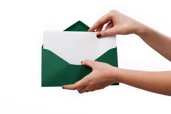 Envelope and card — Stock Photo, Image