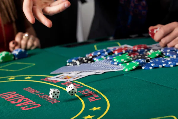 Dice gambling — Stock Photo, Image