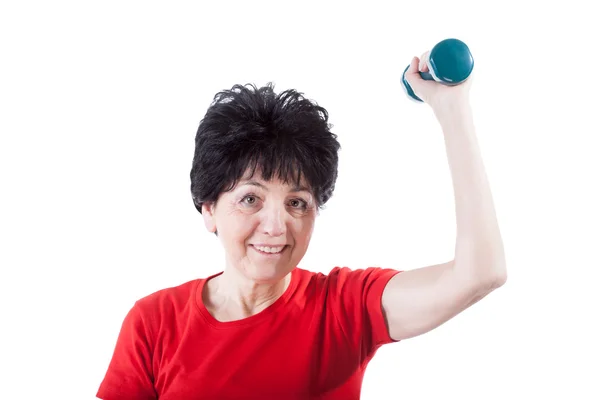 Athletic senior woman — Stock Photo, Image