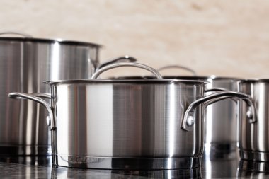 closeup alüminyum tencere