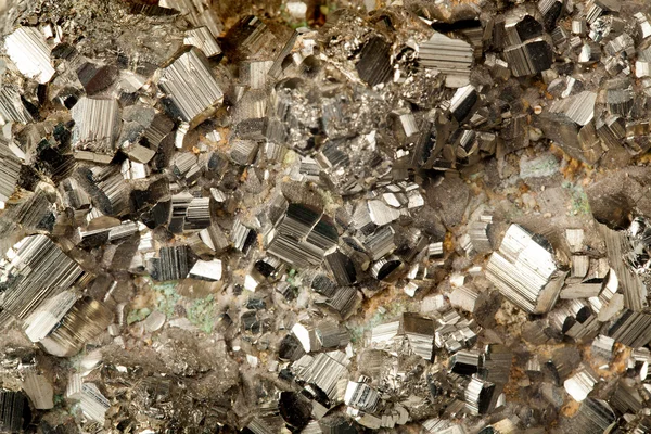 Pyrite dorée minérale — Photo