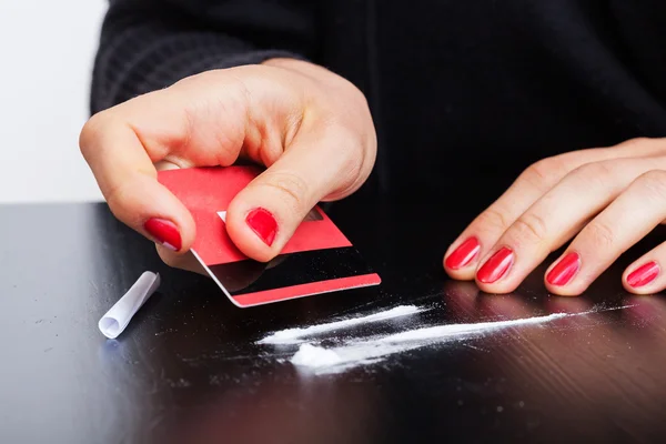 Linhas de cocaína — Fotografia de Stock