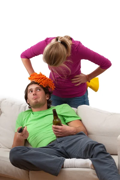 Lazy partner — Stock Photo, Image