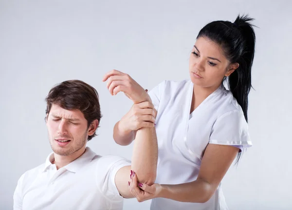 Broken hand examining — Stock Photo, Image