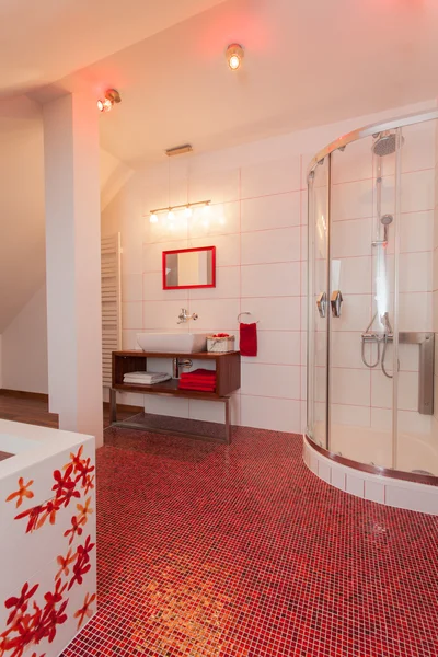 Ruby house - Bathroom interior — Stock Photo, Image