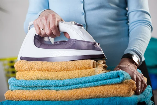 Folded towels — Stock Photo, Image