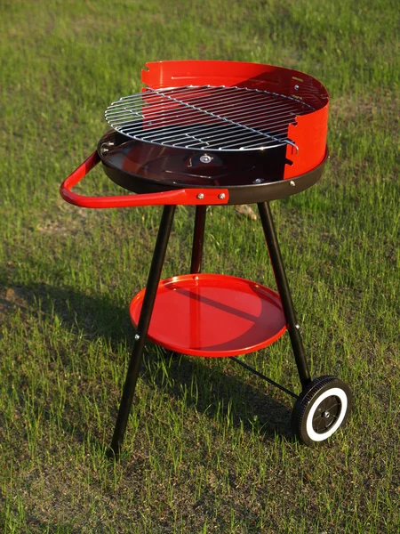 Grill on the grass — Stock Photo, Image