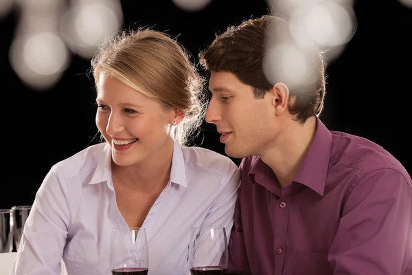 Happy couple on night out — Stock Photo, Image