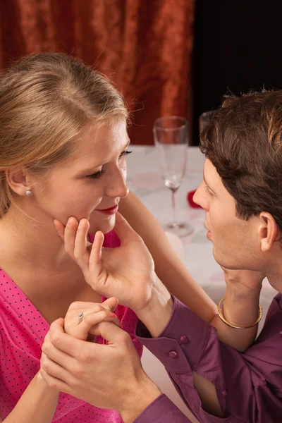 Hands holding and touching — Stock Photo, Image