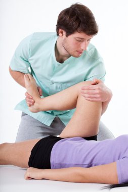 Leg rehabilitation exercise clipart
