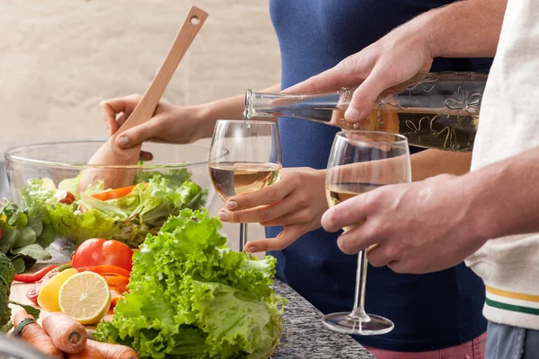 Wine at home — Stock Photo, Image