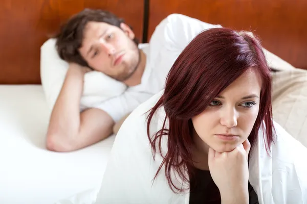 Sad marriage in the morning — Stock Photo, Image