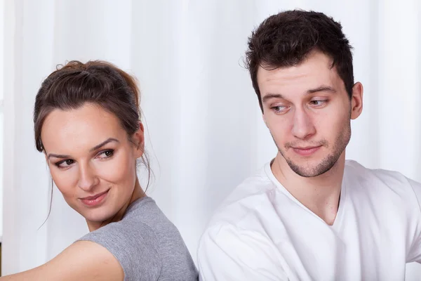 Mujer y hombre enamorados — Foto de Stock