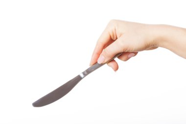 insan eli bir bıçak kullanarak