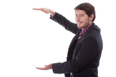 işadamı gösteren miktar ellerimden