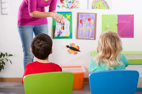 Studying in kindergarden — Stock Photo, Image