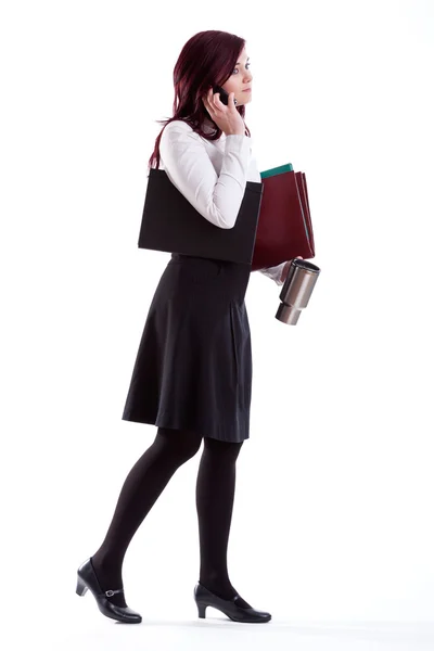 Young businesswoman going to work. — Stock Photo, Image