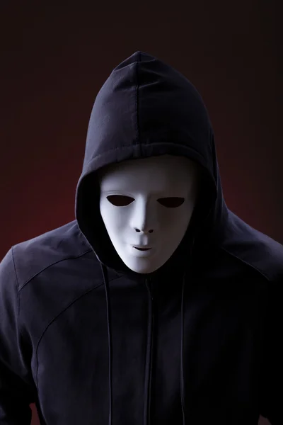Людина носіння маска — стокове фото