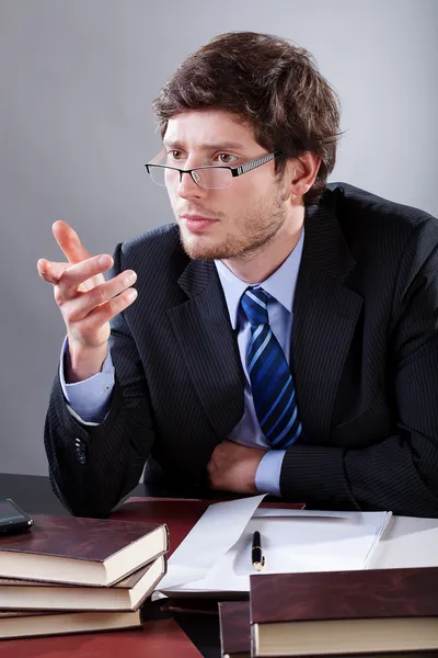 Meeting at lawyer office — Stock Photo, Image