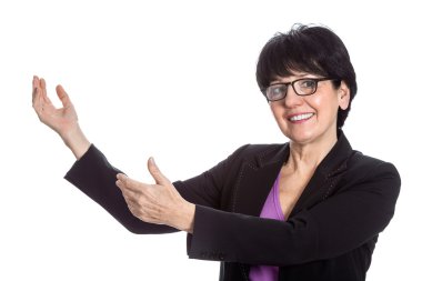 kadın gösteren veri