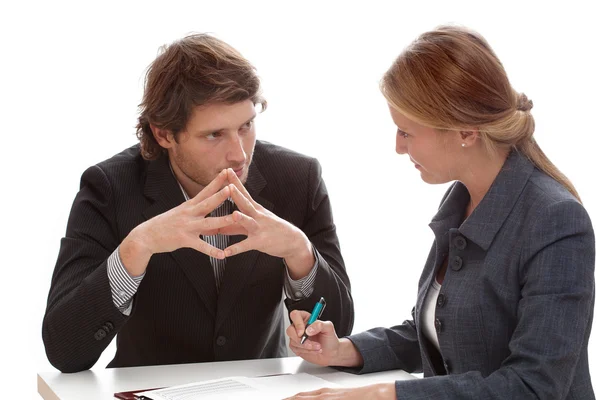 Scambio di sguardi commerciali — Foto Stock