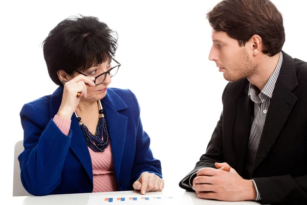 Riunione di lavoro in ufficio — Foto Stock