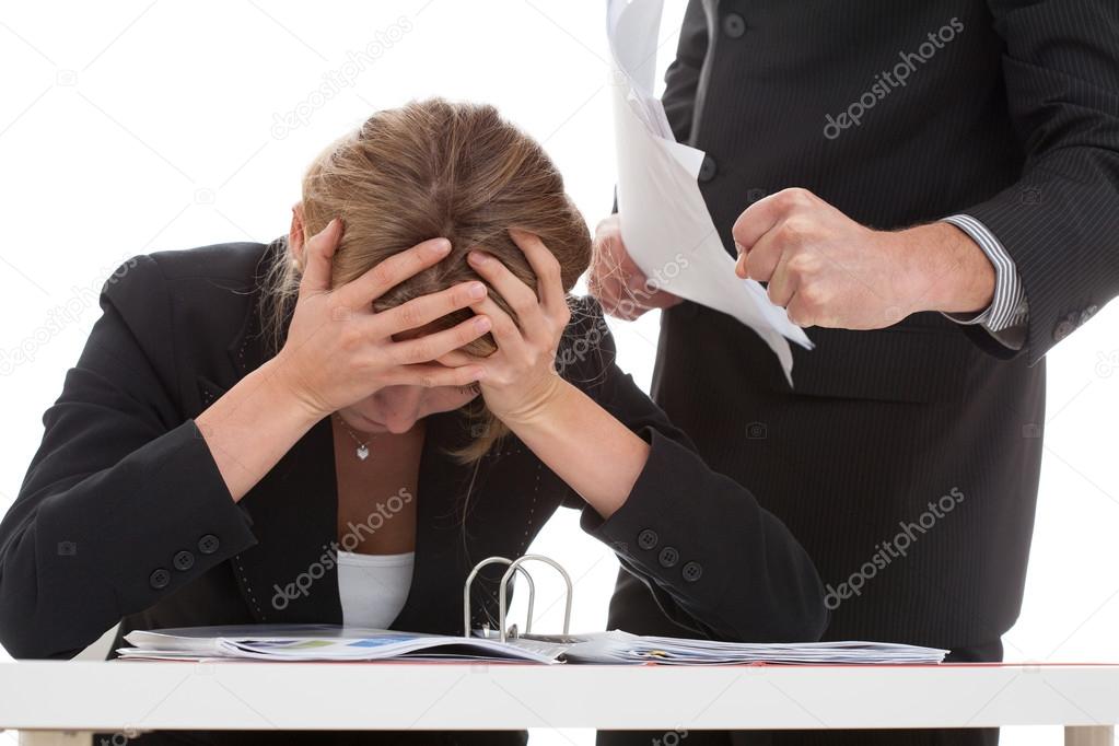 Boss bullying his employee — Stock Photo © photographee.eu 44074937