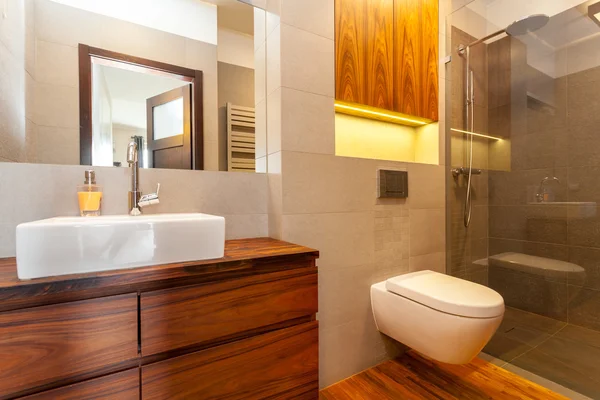 Bathroom with a shower — Stock Photo, Image